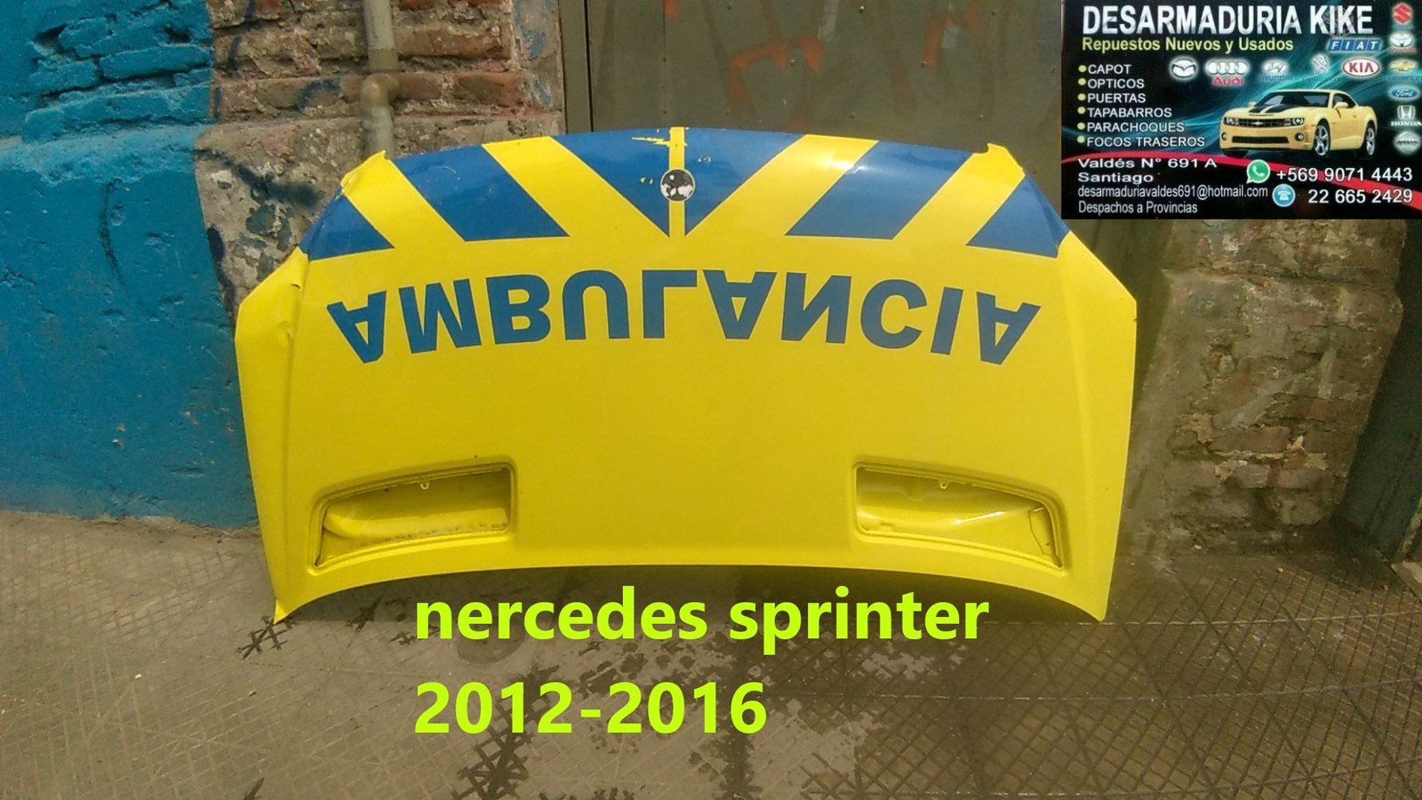 Capot Mercedes Sprinter 2012 - 2016