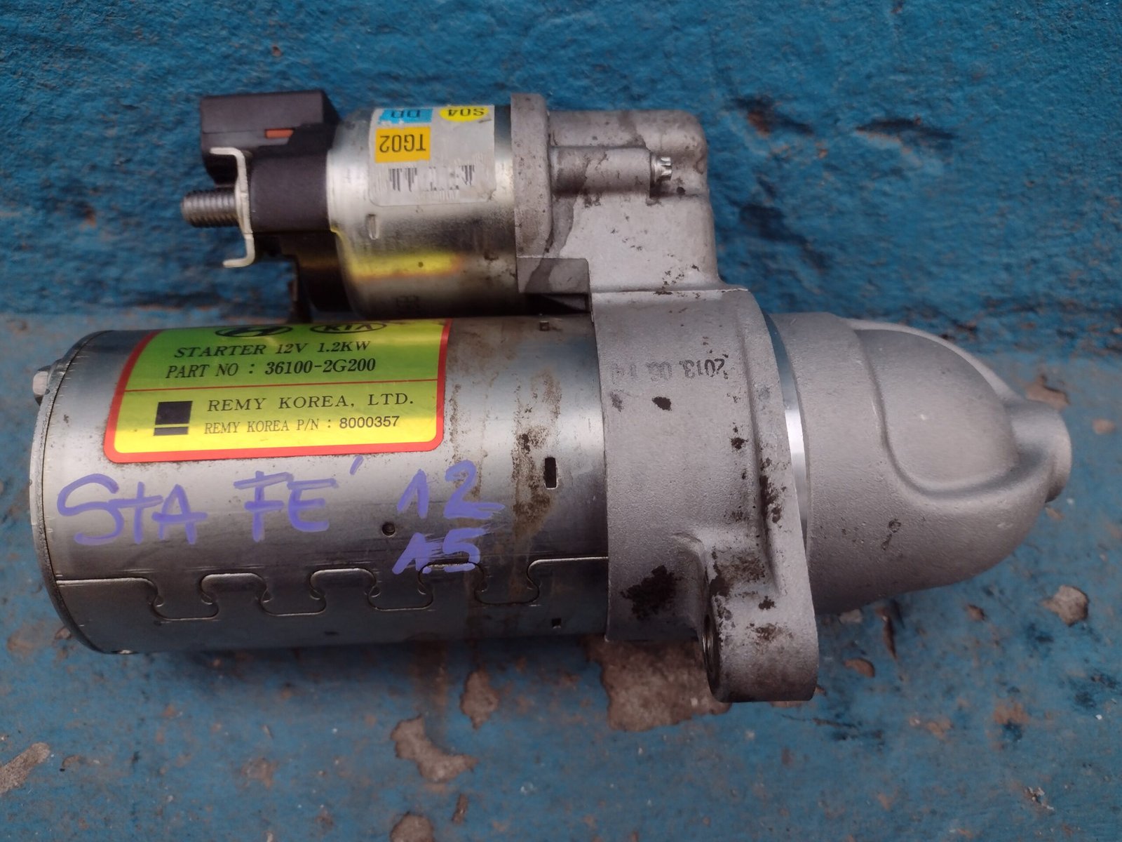 Motor de partida hyundai santa fe 2012 - 2015 - Imagen 2