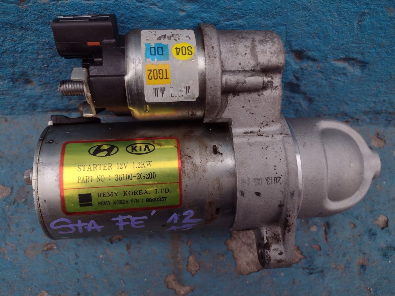 Motor de partida hyundai santa fe 2012 - 2015