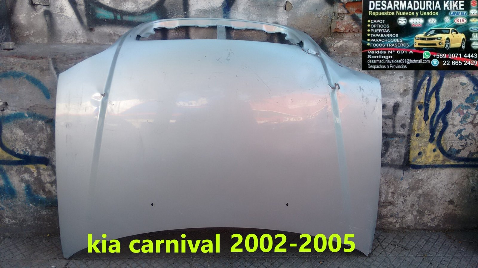 Capot Kia carnival 2002 - 2005