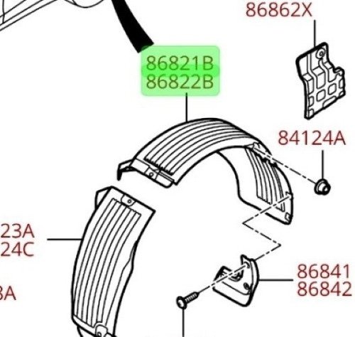 Guardafango trasero izquierdo Hyundai i30 2013 - 2017 - Imagen 5