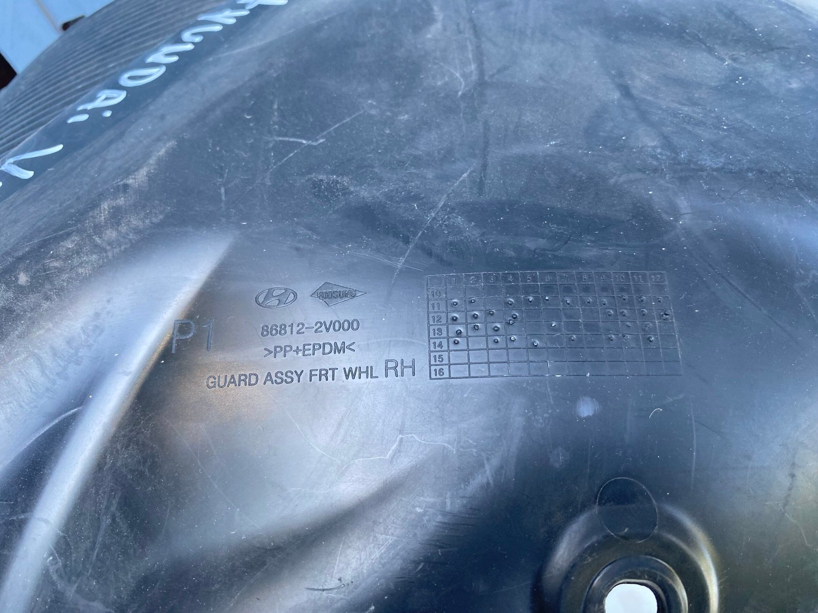 Guardafango delantero derecho Hyundai Veloster 2011 - 2018 - Imagen 3