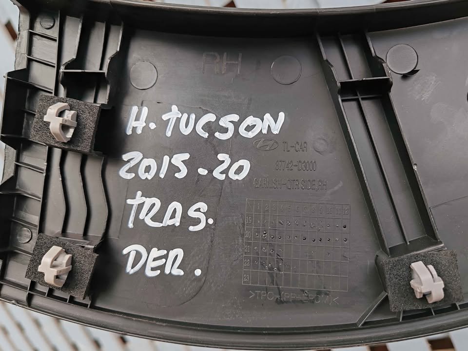 Moldura costado trasera derecha Hyundai Tucson 2016 - 2021 - Imagen 4