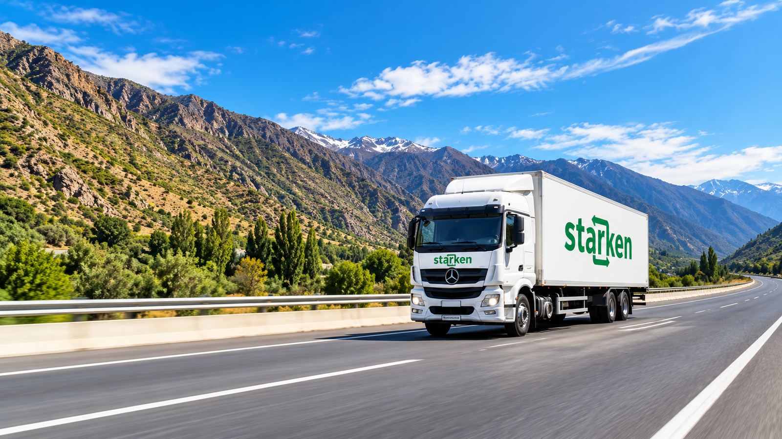Camión Starken realizando envíos de repuestos RECOVE a todo Chile